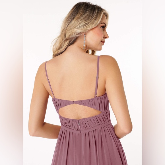 NWT Azazie Yanelie Dusty Rose size 0 - Picture 6 of 12